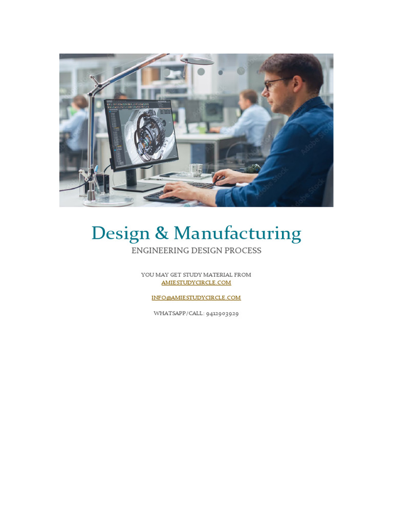 Design and Manufacturing Engineering Des | PDF | Mathematical ...