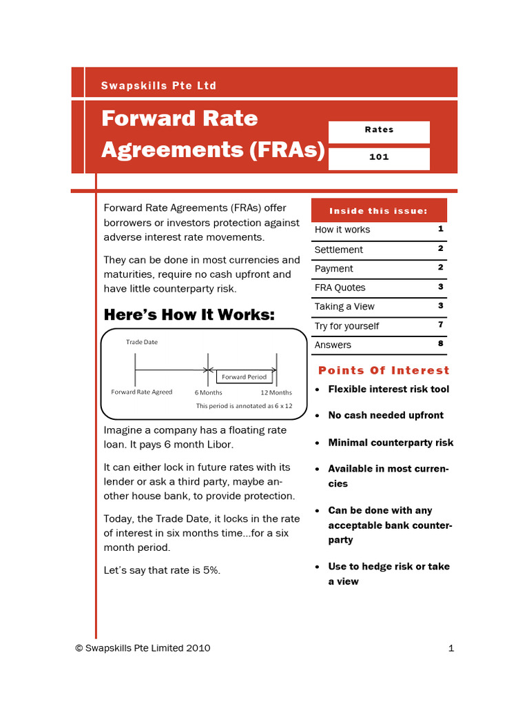 Rates 101 - FRAs | PDF | Interest | Money