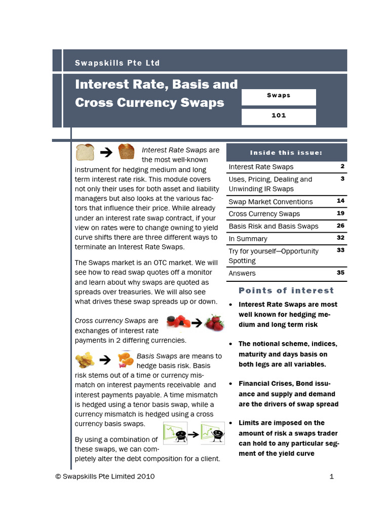 Swaps 101 Interest Rate Swaps, Basis Swaps and Cross Currency Swaps PDF