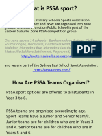 What Is Pssa Sport Information