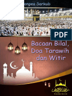 Bacaan Bilal Tarawih Dan Witir