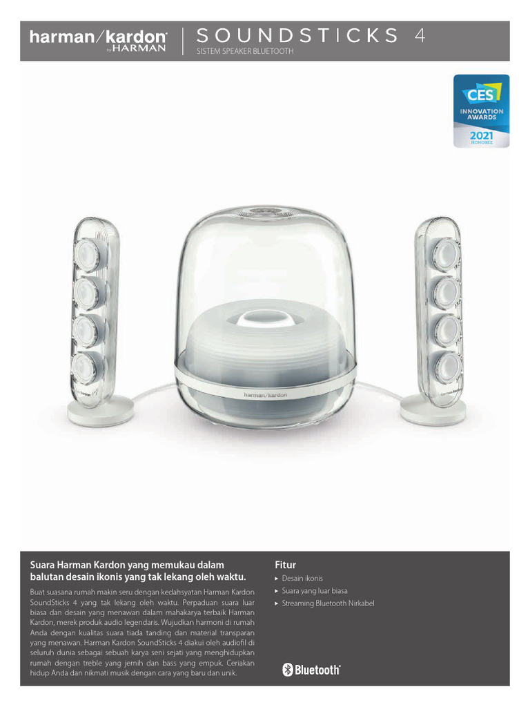 HK Sound Sticks4 Spec Sheet Indonesian | PDF