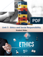 Unit 7 Ethics and Social Responsibility