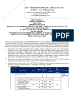 Penyesuaian Hasil Seleksi Kompetensi CAT PPPK Kemdikbudristek TA 2023