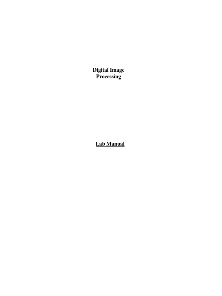 DIP Lab Manual | PDF | Low Pass Filter | Image Resolution