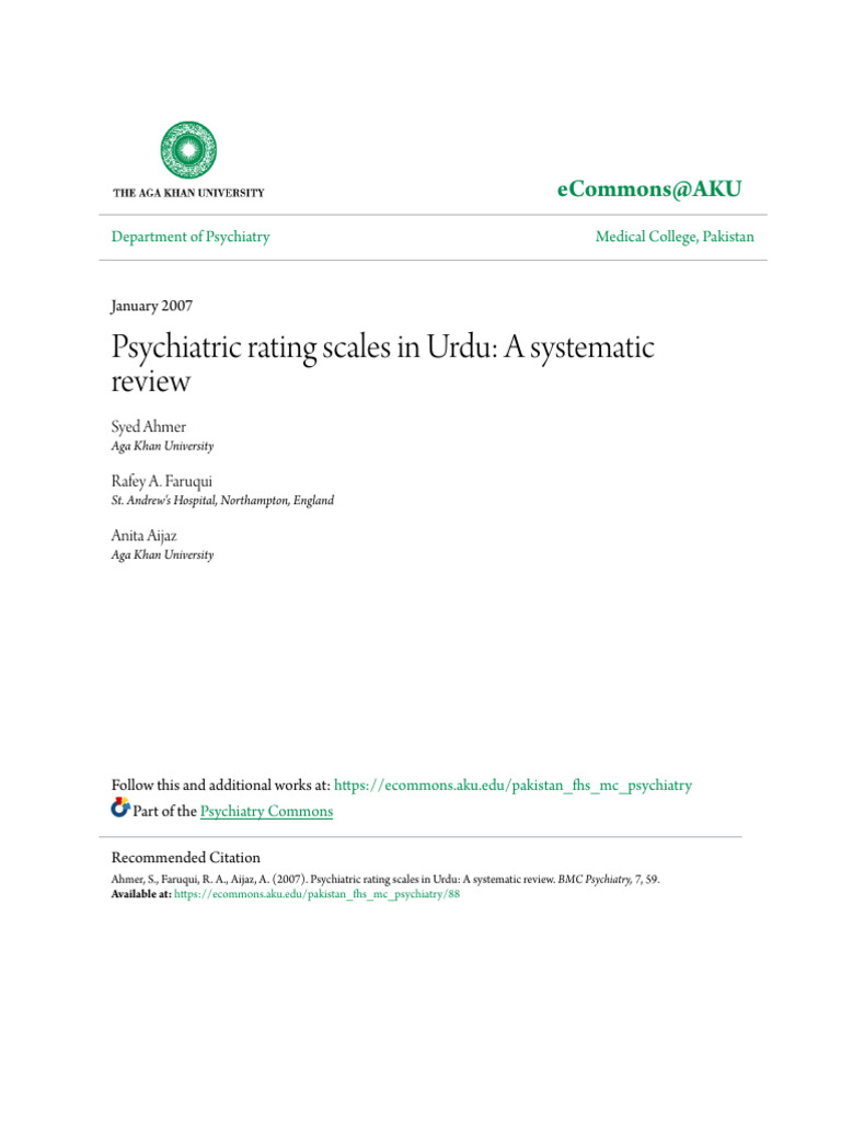 Psychiatric Illness Meaning In Urdu