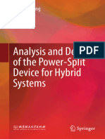 Xiaohua Zeng, Jixin Wang (Auth.) - Analysis and Design of The Power-Split Device For Hybrid Systems-Springer Singapore (2018)