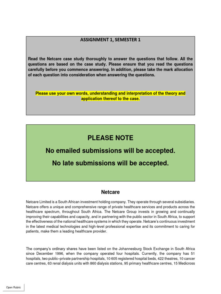Assignment 1, Semester 1 | PDF | Sustainability | Health Care