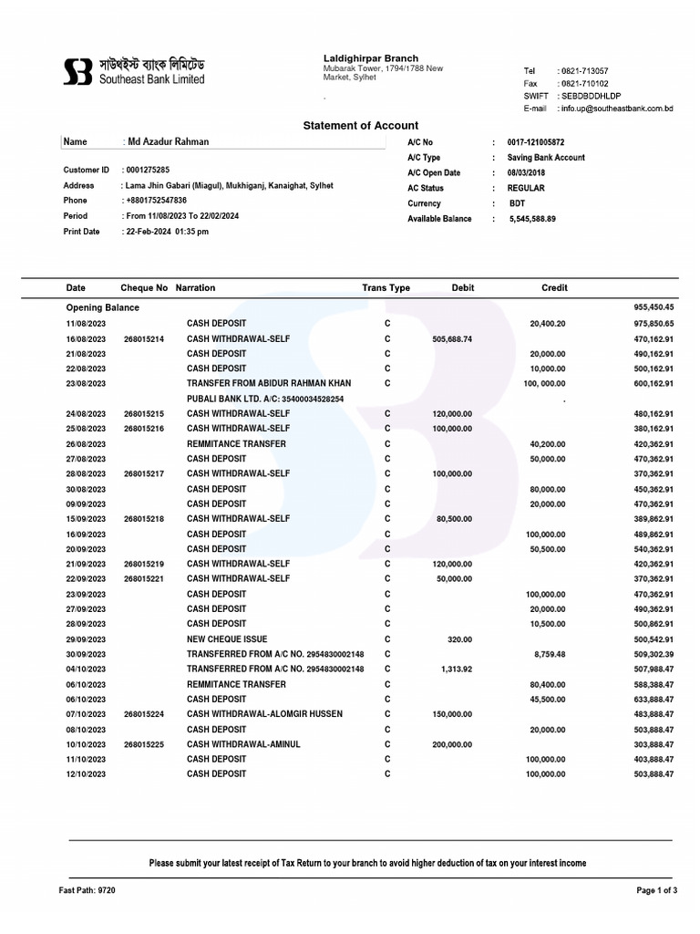 New SEB1 | PDF | Deposit Account | Investing