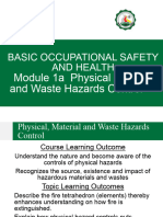 Basic OSH Module 1a Physical Materiald Hazadous Chemcials Waste