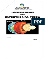 Capa Do Trabalho de Geologia