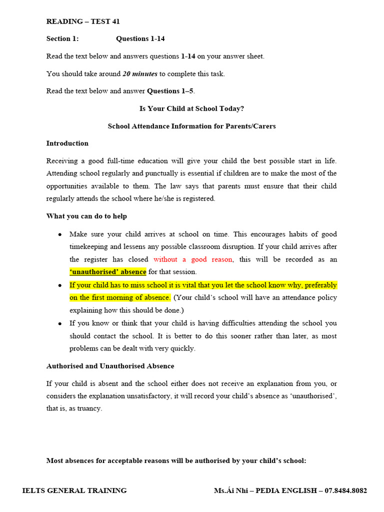 Reading GT - Test 41 - Mentor | PDF | Zebra