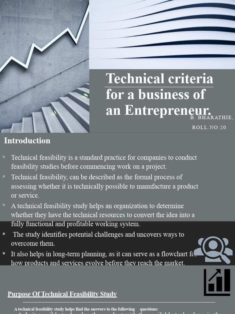 Technical Criteria For A Business of An Entrepreneur | PDF ...