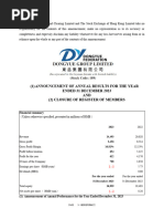 Announcement of Annual Results For The Year Ended 31 December 2023 AND (2) Closure of Register of Members