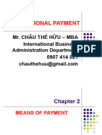 Chapter 2 - Means of Payment (Tools)