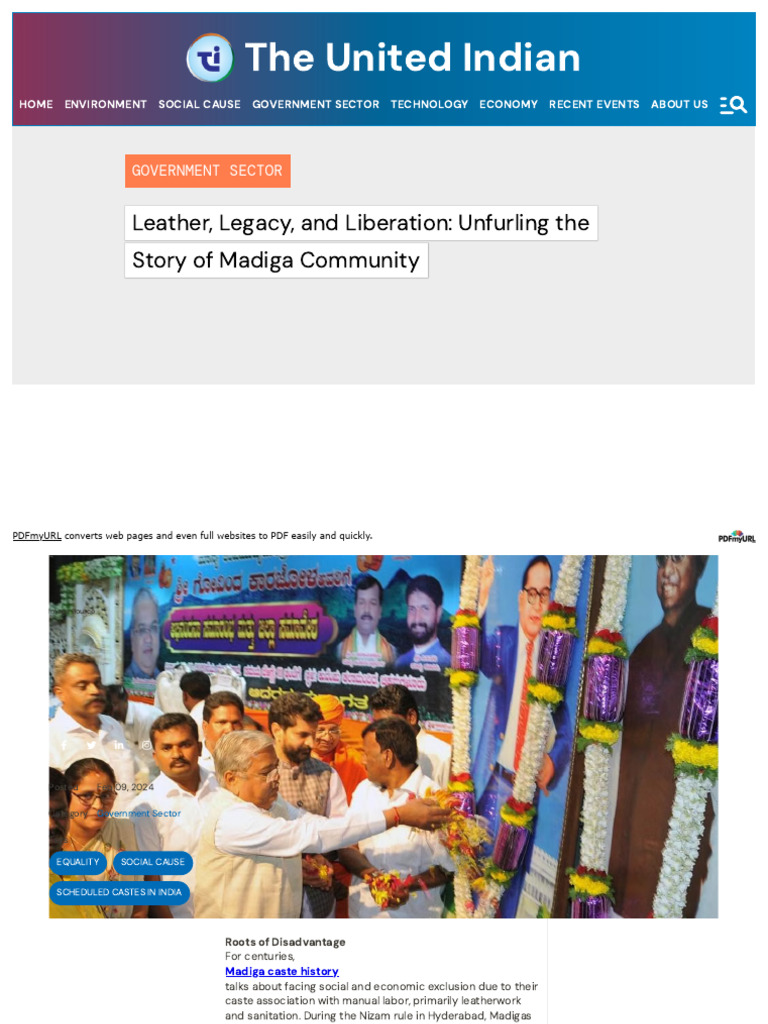 Madiga Caste History | PDF | Dalit | Social Exclusion