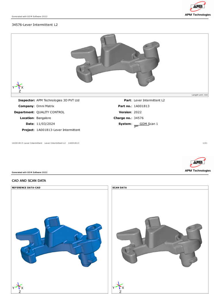 Lever Intermittent L2 Inspection Report | PDF