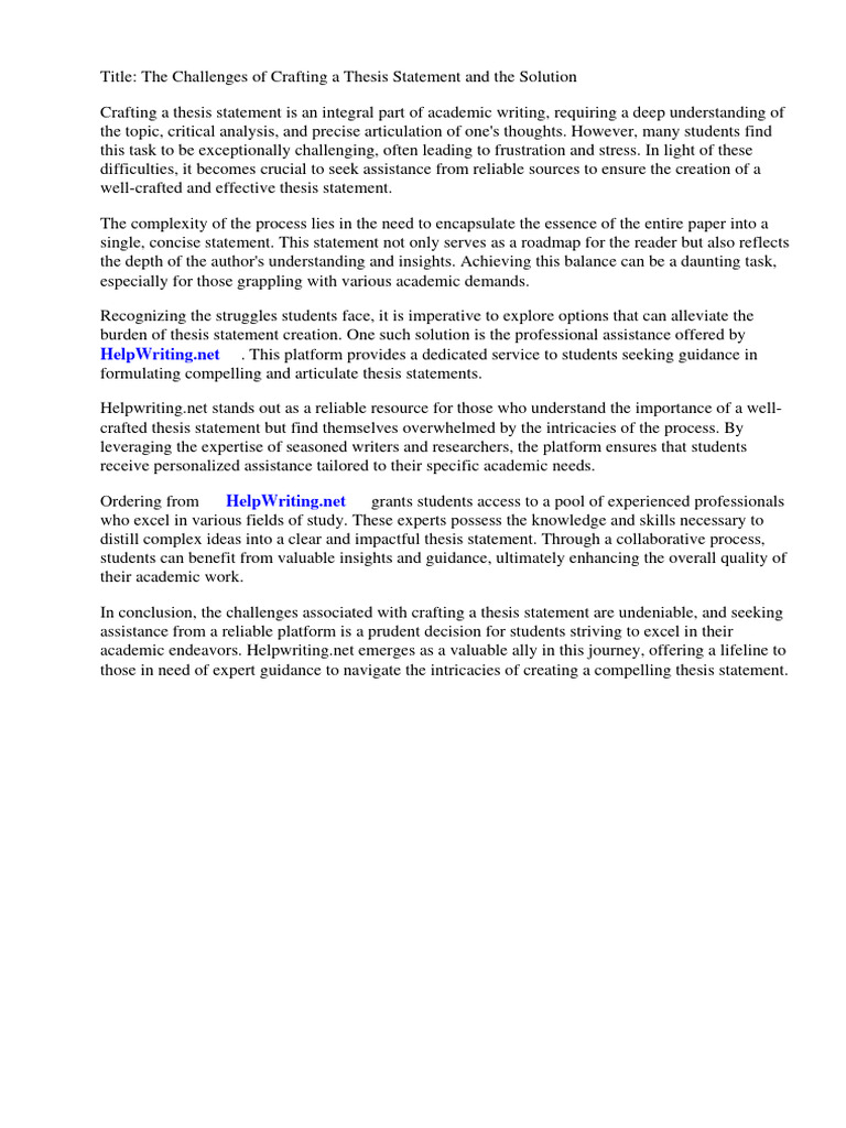How make a thesis statement pdf essays thesis