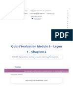 Quiz D'évaluation Module 5 - Leçon 1 - Chapitre 2 - CGPC
