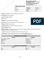 Especificação Técnica DMIX3292 - Fermentados