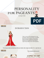 Why Personality For Pageants?