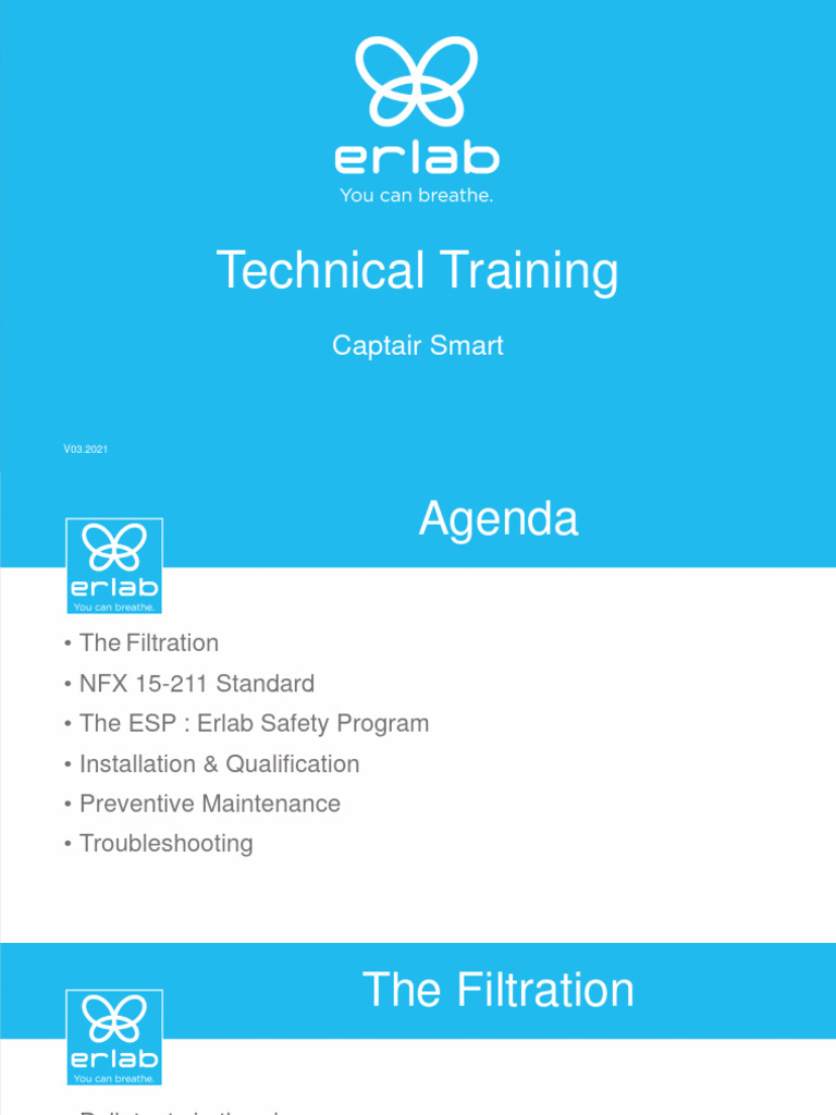 Captair Smart Filtration Training Guide | PDF | Filtration | Chemistry