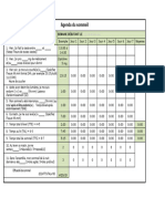Agenda Sommeil Excel 2012
