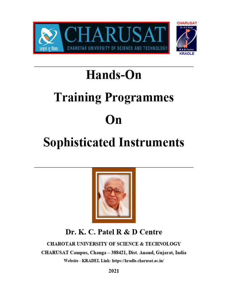 Training Programs 2021 | PDF | Infrared Spectroscopy | Scanning ...