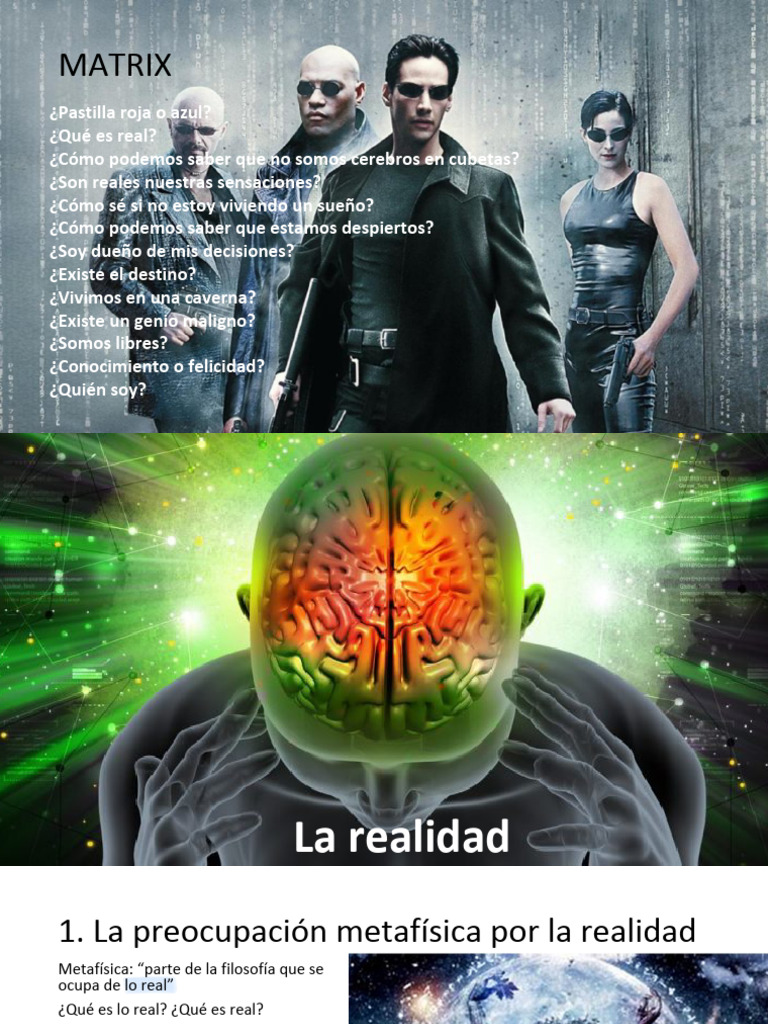 Realidad y Metafísica en Matrix | PDF | Determinismo | Existencia