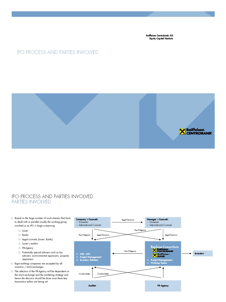 IPO Process: Key Parties and Roles | PDF