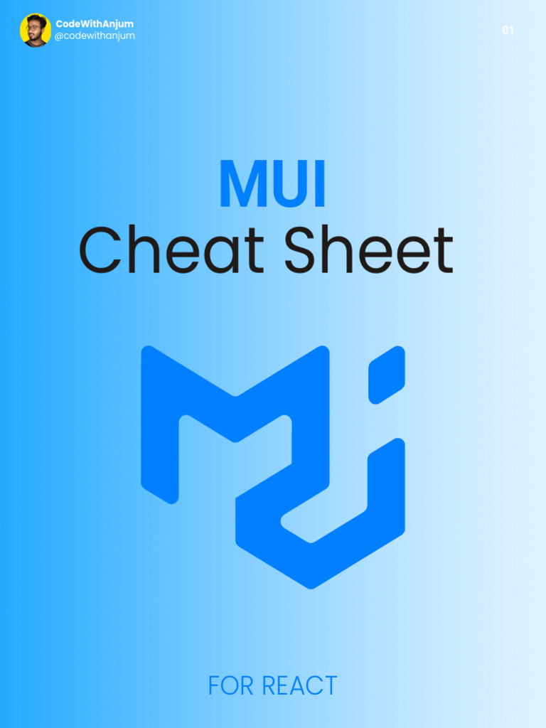 MUI Cheat Sheet | PDF