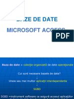 Curs 10 - Microsoft Access - Prezentare