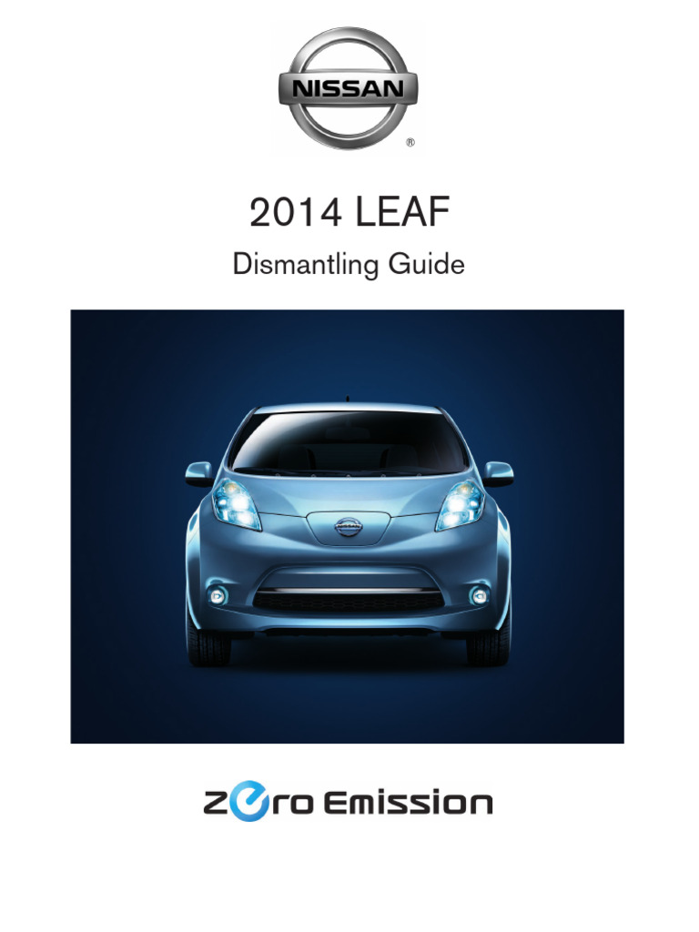 2014 Leaf Dismantling Guide | PDF | Lithium Ion Battery | Airbag