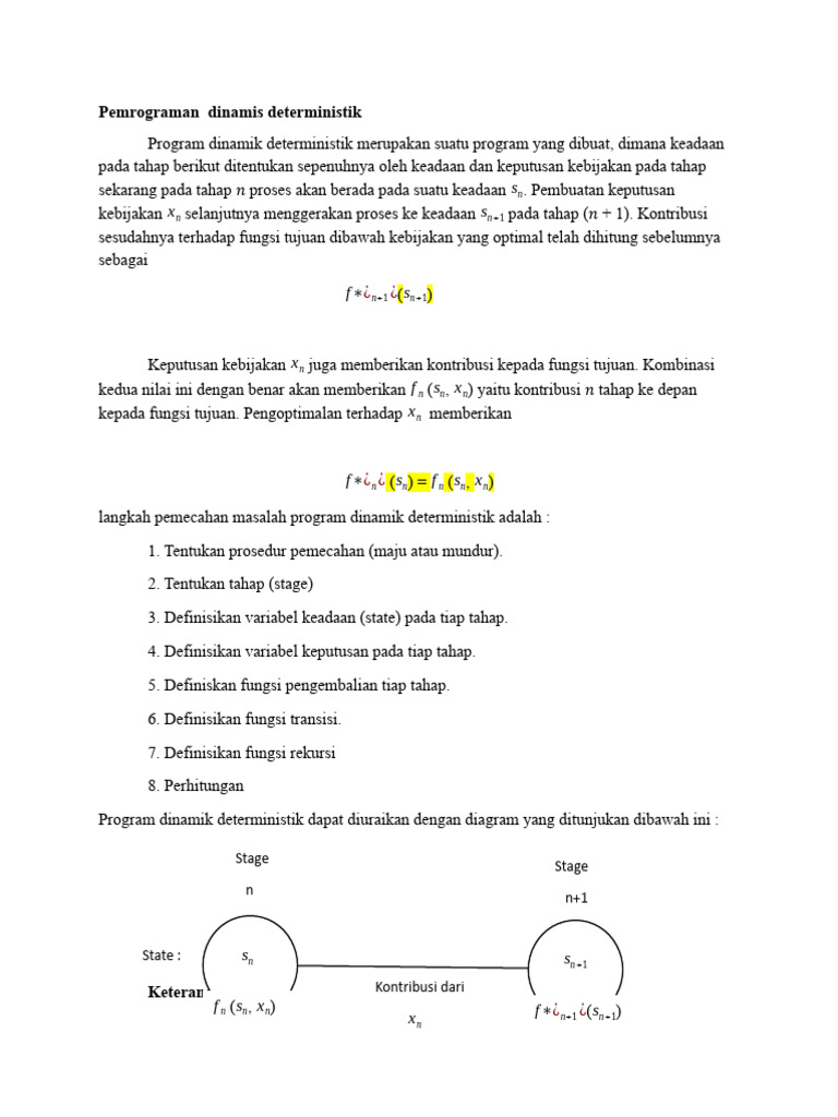 Dinamis Deterministik | PDF