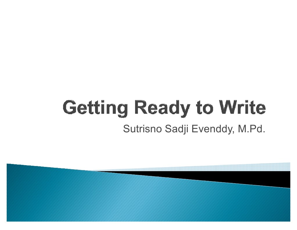Ready to Write: PDF Resources | PDF