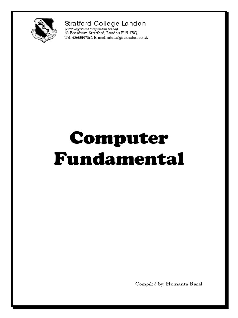 Computer fundamentals pdf booting computer data storage