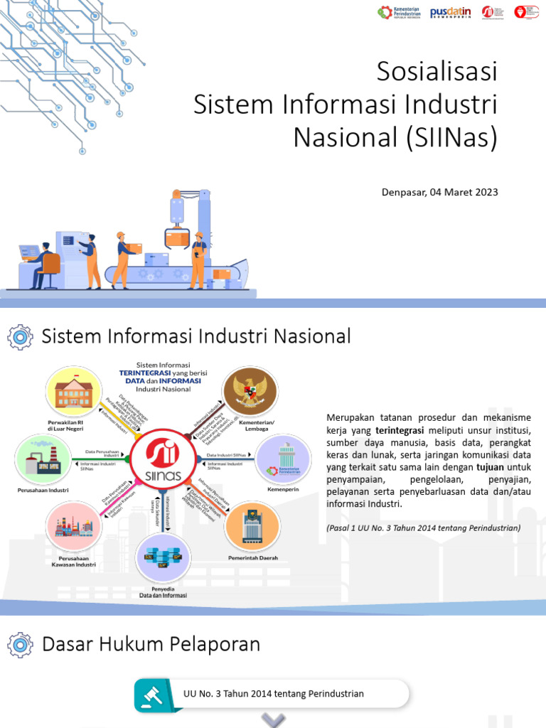 Sosialisasi SIINas untuk Industri Nasional | PDF | Komputer | Teknologi ...