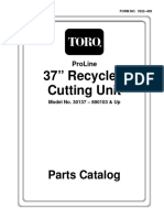 37" Recycler Cutting Unit: Parts Catalog