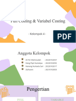 Full Costing Dan Variable Costing Kelompok 4 Ak B