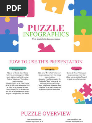 Simple Illustrative Puzzle Infographics