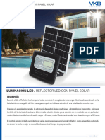 Ficha Técnica Reflector Con Panel Solar 20 Watt A 100 Watt 12 Volt