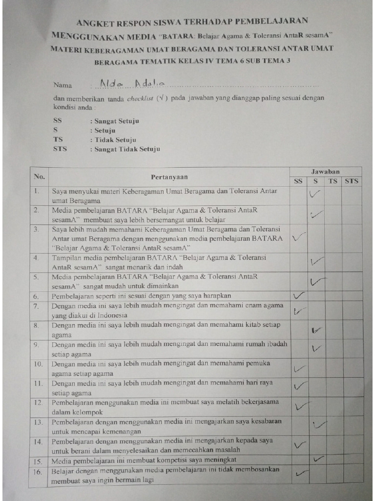 ANGKET | PDF