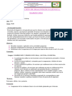 PLANIFICACIÓN DE DIAGNÓSTICO 4° Primaria MARZO 2024