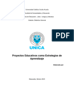 Act#3 Proyectos Educativos Como Estrategias de Aprendizaje. Didáctica General.