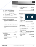 B1 UNIT 7 Test Standard