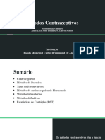 Métodos Contraceptivos: Instituição Escola Municipal Carlos Drummond de Andrade