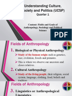 UCSP Goals of Anthropology Sociology and Political Science