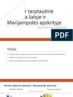 Vidaus Ir Tarptautinė Migracija Šalyje Ir Marijampolės Apskrityje