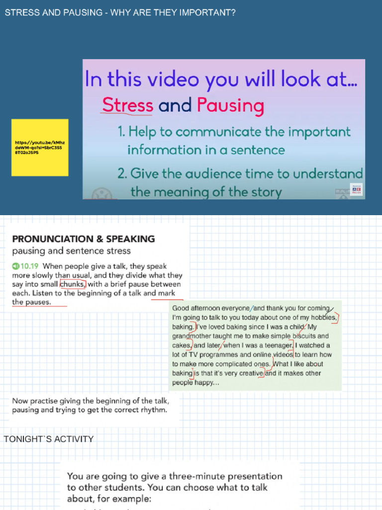 Copia de PAUSING AND SENTENCE STRESS | PDF