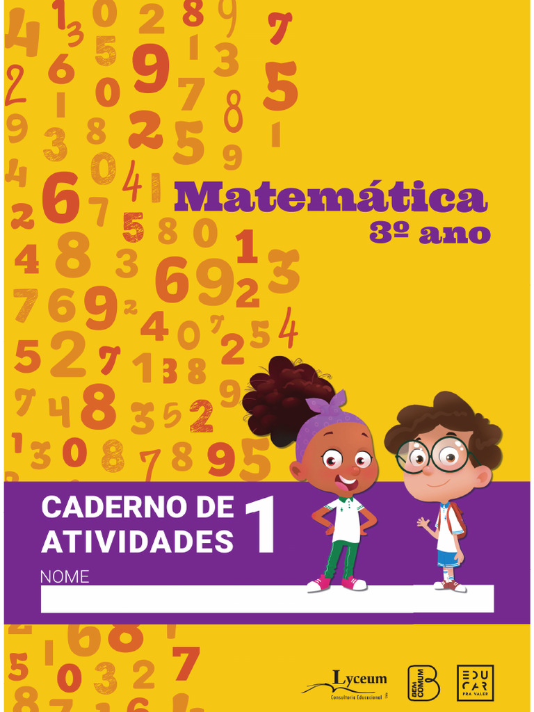 3 Ano Caderno 1 Mat Aluno 2022 2 Pdf Tempo Decimal